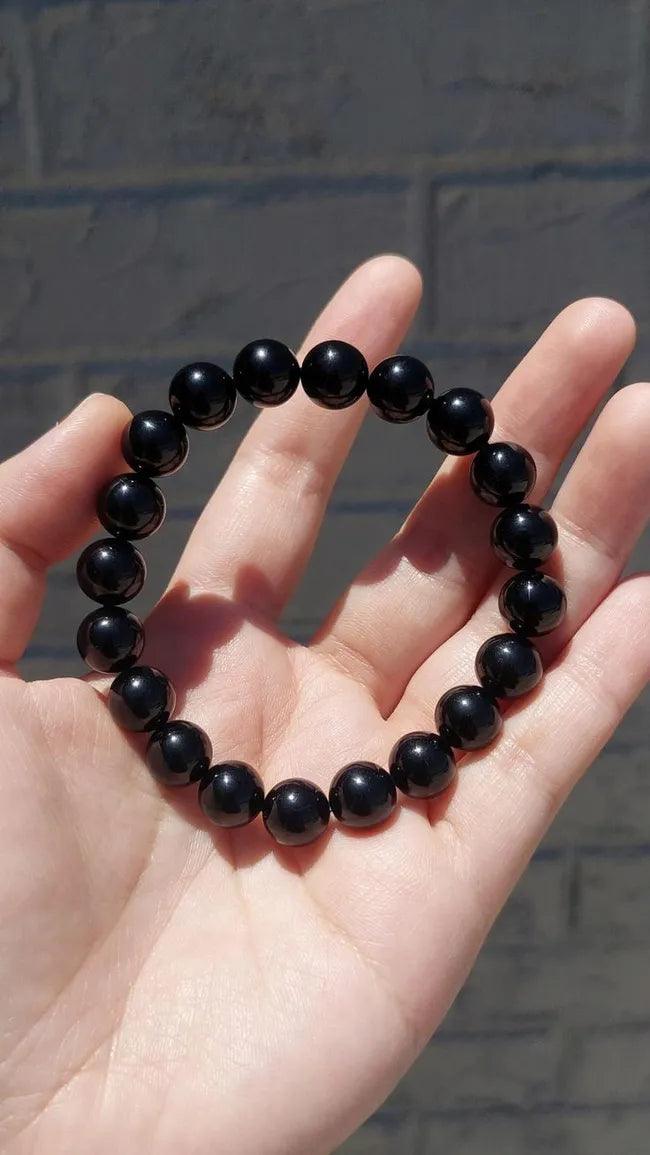 Black tourmaline bracelet.