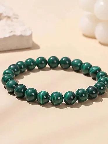 Malachite healing bracelet.