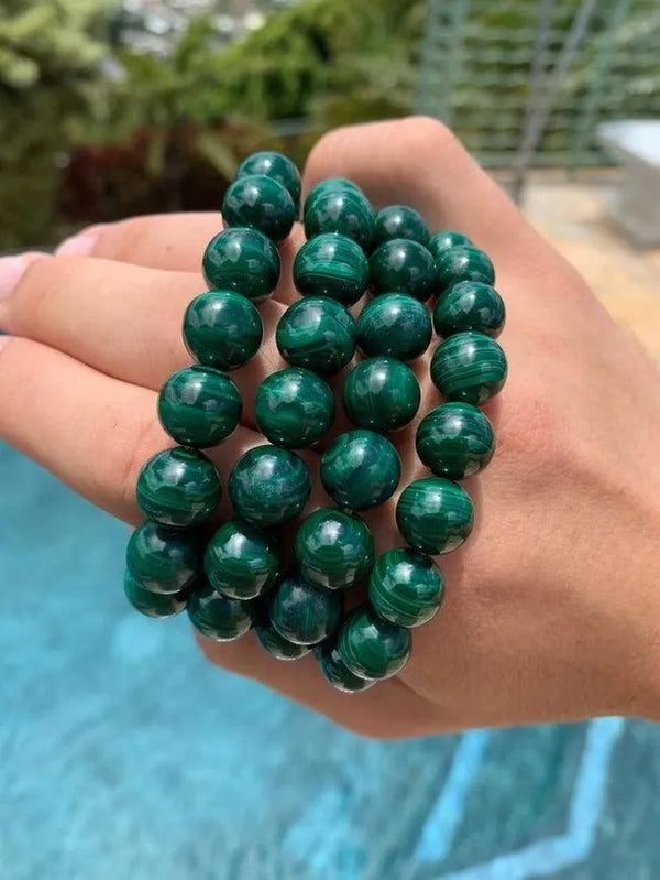 Malachite healing bracelet.