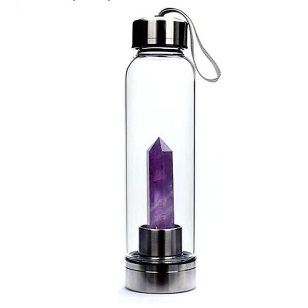 Amethyst crystal tower bottle.