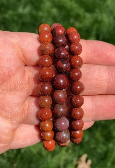 Red jasper healing bracelet.