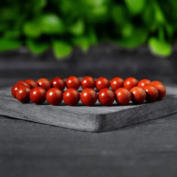 Red jasper healing bracelet.