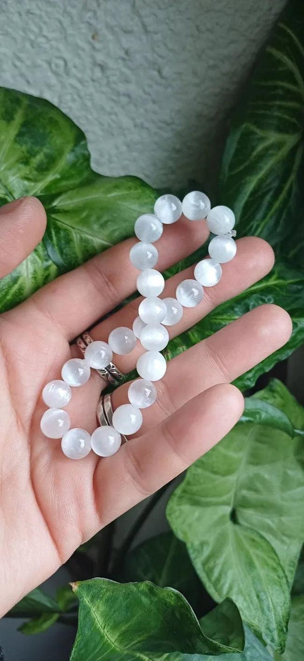 Selenite healing bracelet.